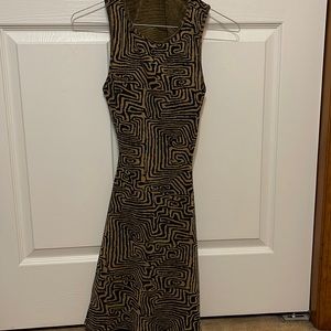 Dress with open back..